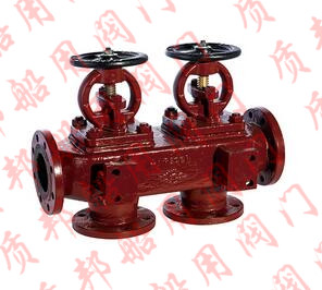 GB/T1855-93 船用法蘭鑄鐵單排雙聯(lián)截止止回閥箱R、RS型