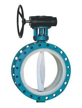 D341F-16Q法蘭四氟渦輪蝶閥